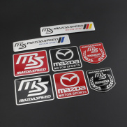 Aluminum Mazda Emblem Sticker MAZDA SPEED Car Decoration Badge Sticker