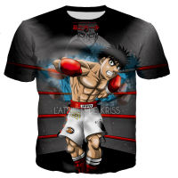 ร้อนขายแฟชั่นใหม่เย็น3D พิมพ์เสื้อยืดผู้ชายผู้หญิงอะนิเมะ Hajime ไม่มี ippo streetwear ท็อปส์ลำลองสไตล์เสื้อยืด