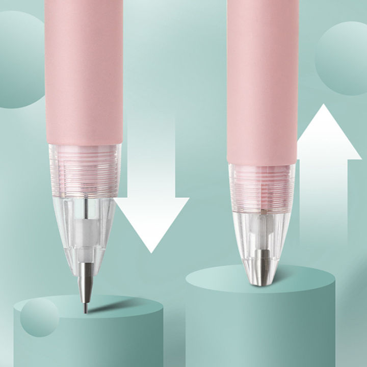 ปากกาหัวอัดดินสอกด0-7มม-ดินสอออโตเมติกลายหมี4b-สำหรับเป็นของขวัญอุปกรณ์การเขียนสำนักงานโรงเรียน