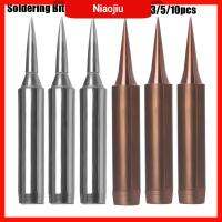 NIAOJIU 1/2/3/5/10pcs 900M-TI ไร้สารตะกั่ว บิตสำหรับการเชื่อม เคล็ดลับสำหรับ 936 เปลี่ยนไฟฟ้าได้ เครื่องมือหัวเชื่อม เคล็ดลับหัวแร้ง