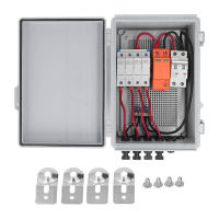 PV Combiner Box DC 500V 4 String Input Waterproof with 15A Fuse 63A Circuit Breaker