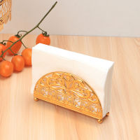 Paper Rack Restaurant Paper Rack Desktop Decoration Tissue Holder Table Tissue Storage Holder Retro Napkins Stand