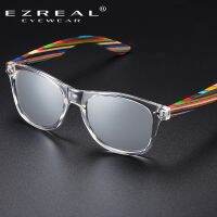 【LZ】♀  EZREAL Polarized PC Frame With Wooden Legs Sunglasses for Men or Women Color Wooden Temples