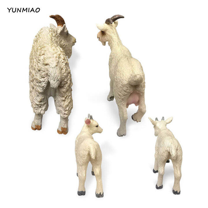 yunmiao Simulation Goat Action Figure Realistic Poultry Animals
