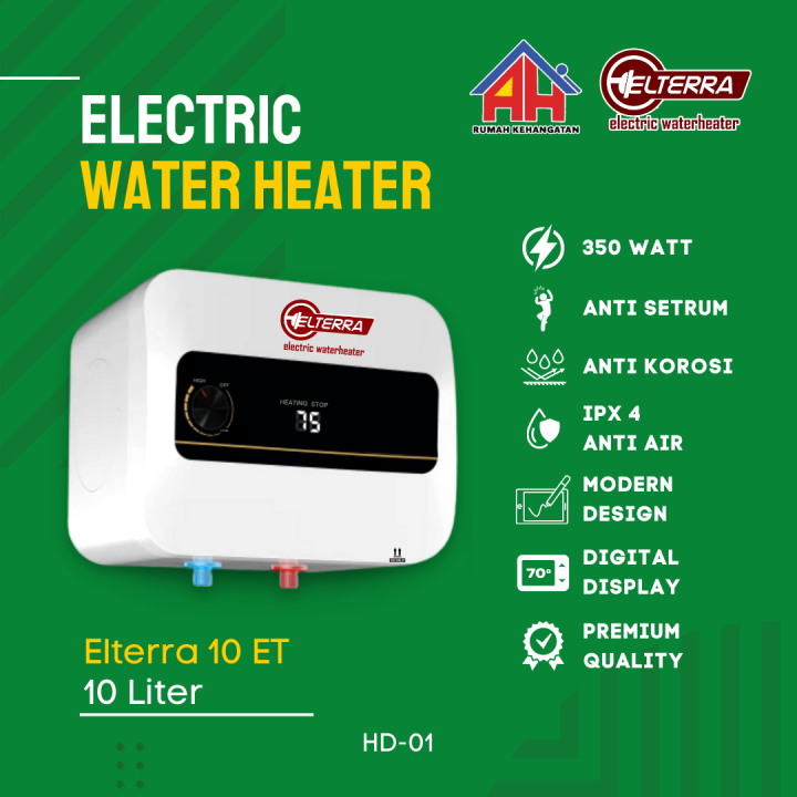 water heater listrik Handal Elterra 10 Liter Mesin air Hangat untuk Mandi  ET 10 Liter | Lazada Indonesia