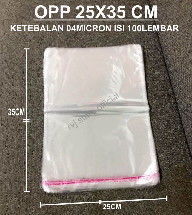 Plastik OPP Seal 25x35cm Isi 100lembar Lazada Indonesia