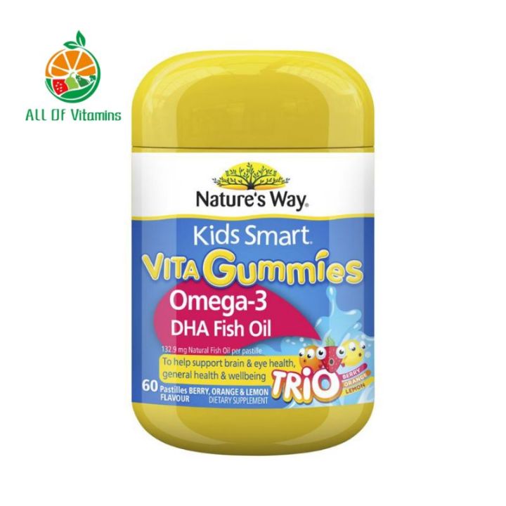 nature-s-way-kids-smart-vita-gummies-วิตามินเด็กแบบเยลลี่-60-เม็ด-พร้อมส่ง-วิตามินสำหรับเด็ก-อาหารเสริมเด็ก-บำรุงสมอง-อาหารเสริม-อาหารสำหรับเด็ก