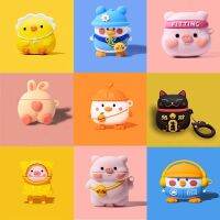 CW Cute Cartoon Animalsfor Airpods 3For Airpods pro 2 1 Soft SiliconeBluetooth EarphoneCover