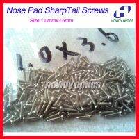 Free Shipping 500pcs/lot Eyeglass Glasses Screws Nose Pad Sharp Tail Screw Size 1.0mmx3.6mm with - Head Slot