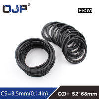 【2023】1PC Black FKM Rubber O-rings Seals 3.5mm Thickness OD68mm ORings Seal Gasket Oil Ring Sealing Washer