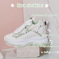 s06l5u รองเท้าผ้าใบเสริมส้นสูง 9 cm ลด 100 บาท  Cara sneaker green (รองเท้าผ้าใบ รุ่นคาร่า สูง 9cm)