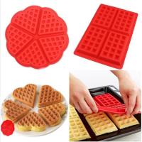 1Pc Creative Non-stick Food Grade Silicone Waffle Mold Kitchen Bakeware Cake Mould Makers For Roaster Cake Decorating Tools