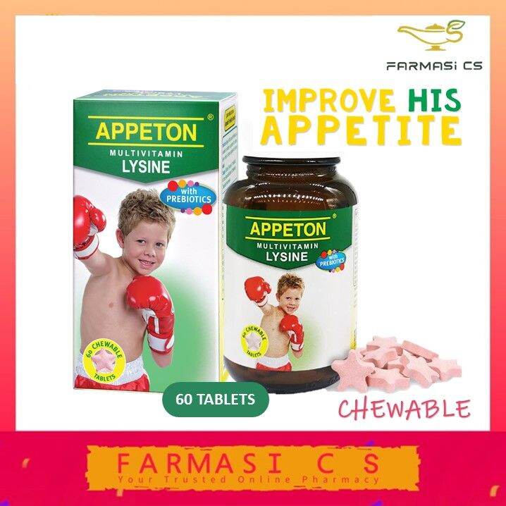 Appeton Multivitamin Lysine with Prebiotics 60 Chewable Tablets EXP02/