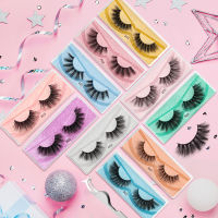 MEISHENJIE ขายส่งคู่ขนตาปลอม Wispy 3D Faux Mink Lashes Dramatic Soft Reusable ขนตาปลอมจำนวนมากขนตา