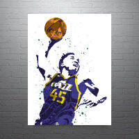 Modern Mitchell Jazz Star 45 Canvas Wall Art พิมพ์สำหรับตกแต่งห้องนั่งเล่น-ไม่รวมกรอบ