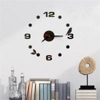 ZZOOI High Quality Room 3d Diy Roman Numbers Acrylic Mirror Wall Sticker Clock Home Decor Mural Decals Wall Clocks Modern Living Room