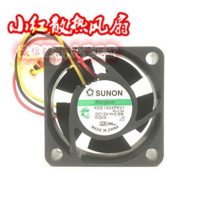 KDE1204PKV1เดิม12V 0.8W 4020 4CM 3-Wire Magnetic Suspension Silent Fan