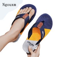 [Chaopu shoes] Ngouxm รองเท้าแตะผู้ชายแฟชั่นคุณภาพสูงชายหาดลำลองระบายอากาศอย่างหนารองเท้าแตะชายหาดกลางแจ้ง