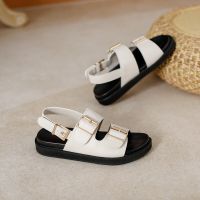 HOT★Summer Thick Sole Roman Sandals Womens 2023 New Belt Buckle Versatile Fashion Shoes Popular Beach Shoes for Female heels women