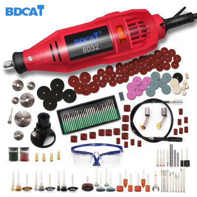 BDCAT 180W Electric Mini Drill Engraving Polishing Machine Engraver Rotary Power Tool Accessories Kit Set For Dremel 3000 4000