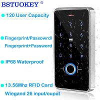 P68 Waterproof Fingerprint Access Control System Biometrics Outdoor 13.56Mhz RFID Keypad Reader Touch Panel Wiegand26