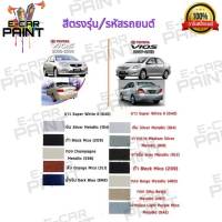 สีสเปรย์ Station Paint 2K สีตรงเบอร์ รถยนต์ TOYOTA VIOS ปี2002-2006 และ ปี2007 - 2012 กระป๋องสเปรย์ ขนาด 400 ml