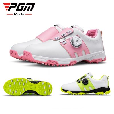 PGM golf shoes Boys and girls sports waterproof non-slip belt swivel buckle shoelace spot wholesale golf