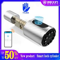 【YF】 Smart Cylinder Lock With TTLock APP Keyless Electronic Door BT Wifi Digital Password Code Anti-theft Core