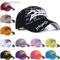 ◆❆✓ 2023 New Cotton Letter Baseball Cap Retro Outdoor Sports Caps Women Bone Gorras Curved Fitted Washed Vintage Dad Hats For Men