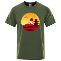 Mt Fuji Volcano Design print Mens T Shirt Fashion Breathable Tee Shirts Crewneck Oversized Men T Shirts Loose Summer Tshirt XS-6XL
