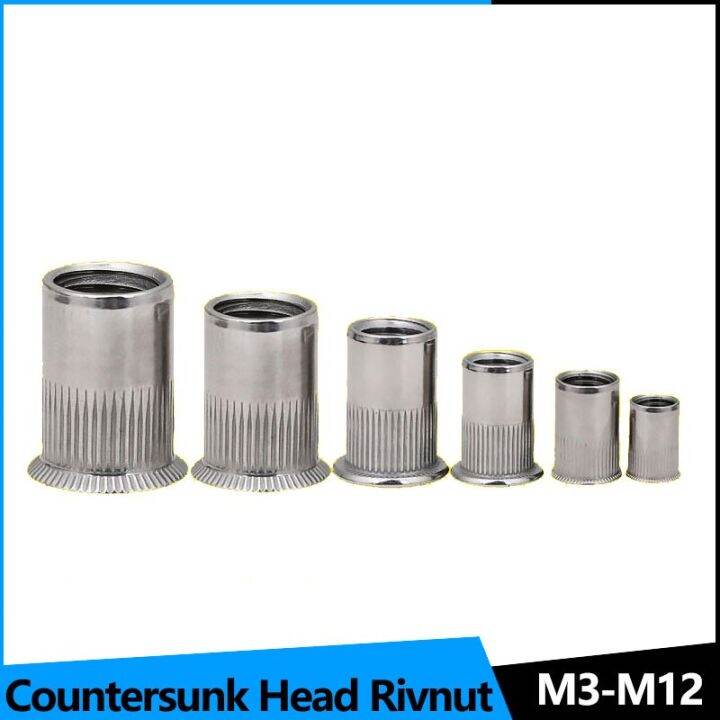 Countersunk Head Knurled Rivnut Pull Rivetingthreaded Insert Rivet Nuts