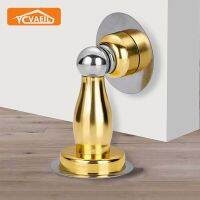 Door Stopper Stainless Steel Magnetic Strong Magnetic Force Wall Mounted Floor Door Stops Mounted Anti-collision Hardware Door Hardware Locks