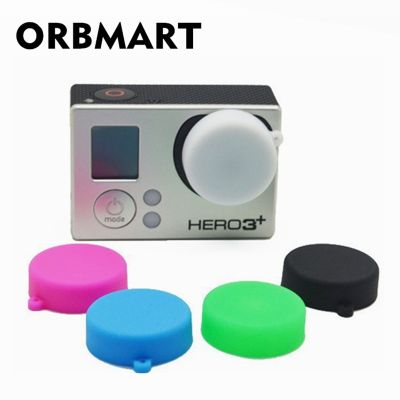 Orbmart Go Pro เคสฝาปิดเลนส์ซิลิโคนป้องกันอุปกรณ์เสริมกล้องสำหรับกล้อง Gopro Hero 4 3 3แอ็กชันกีฬา