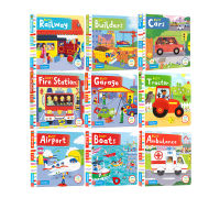 Campbell busy series English original picture books 9 volumes busy agency vehicles busy agency operation activities toy book cognitive enlightenment