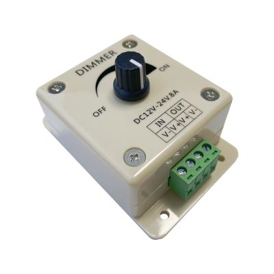 ✟✴ LED Dimmer Switch 12-24V Voltage Regulator 8A Adjustable Controller Light Power Supply for LED Lamp LED Strip Light