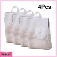 XIJIBAN 4Pcs ตาข่ายแบบตาข่าย ถุงซักผ้าซักอบรีด ช่องเปิดขนาดใหญ่พิเศษ พร้อมที่จับ ถุงซักได้ ใช้งานได้จริง ละเอียดอ่อนและละเอียดอ่อน ถุงซิปซิป ซักถุงเท้าชุดชั้นใน