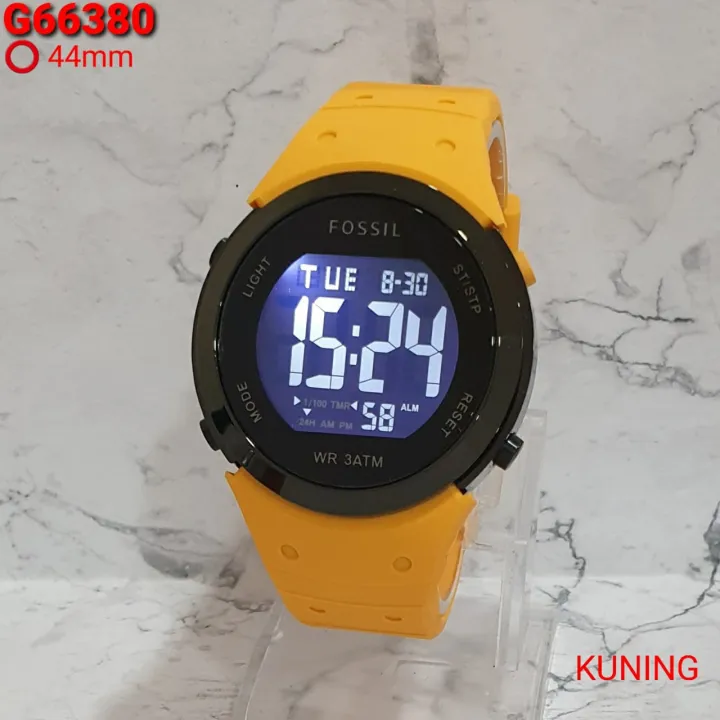 JAM TANGAN FOSSIL DIGITAL PRIA TALI KARET RUBBER MODEL TERBARU Lazada Indonesia