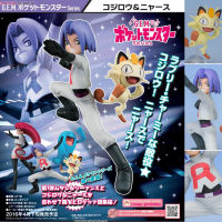 Model โมเดล Figure ฟิกเกอร์ จากการ์ตูนเรื่อง Pokemon G.E.M Series Team Rocket แก๊งร็อคเก็ต โปเกมอน Kojiro &amp; Nyarth โคจิโร่ &amp; เนียส James &amp; Meowth เจมส์ Ver Anime ของสะสมหายาก อนิเมะ การ์ตูน มังงะ คอลเลกชัน ของขวัญ New Collection Doll ตุ๊กตา manga