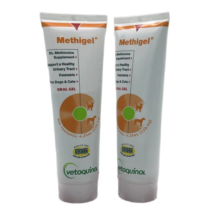 Vetoquinol Methigel Urine Acidifier for Treating Struvite Crystals in Cats & Dogs Long-Lasting