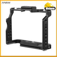 Nishore-Andoer กล้องอลูมิเนียมอัลลอยด์กรง Dual เย็น Mounts รองเท้าจำนวนมากเส้นด้าย1/4นิ้วสำหรับ So Ny A7IV/ A7III/ A7II/ A7R III/ A7R II/ A7S II