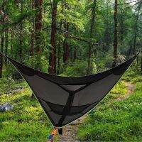 Outdoor Aerial Hammock Multi-person Triangle Portable Camping Hammock Supplies Garden Furniture Sets Tent Hammocks Equipment Net