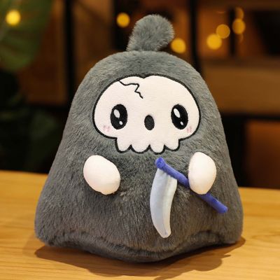 ผีฮาโลวีนน่ารักผีกริมรีปเปอร์ตุ๊กตาหนานุ่มหมอนยัด Boneka Mainan จำลองน่ารักสร้างสรรค์สำหรับของขวัญฮาโลวีนวันเกิดสำหรับเด็ก