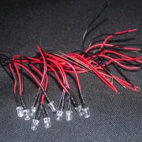 【CW】✧  10PCS 3mm 5mm Flash Diod 12V 20cm Pre-wired UV Lamp Emitting Diodes Pre-soldered