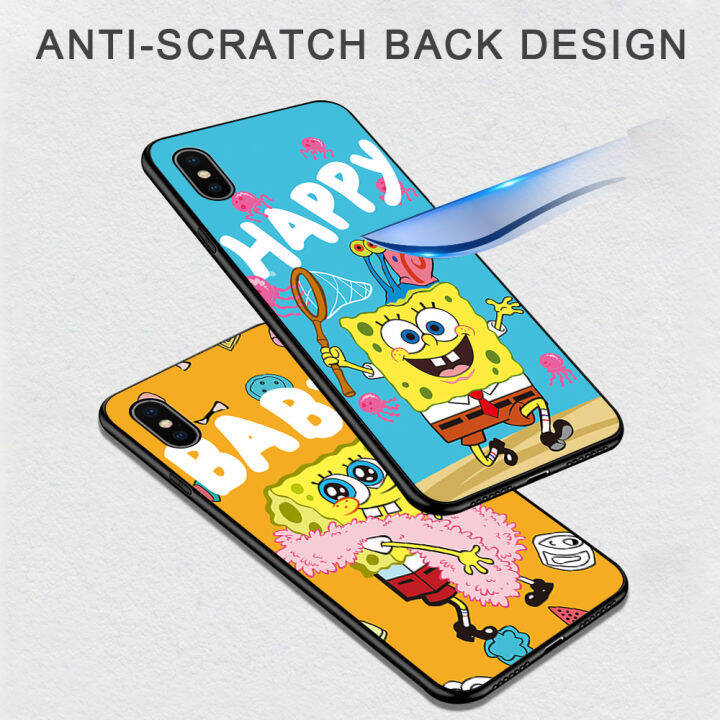 ggk-สำหรับ-oppo-a58-4g-แหวนใส่นิ้วสายคล้องการ์ตูน-spongebob-น่ารัก-squarepants-spong-bob-เคสใส่โทรศัพท์เคส-tpu-ซิลิโคนนิ่ม