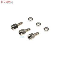 20SETS 5 7MM Hex head Spacing Screws with nut STANDOFF SPACER 5MM 7MM for D-Sub VGA DB9 DB15 DB25 RS232 COM serial connector