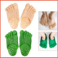 Jnan Funny Halloween Flip-Flops Clever Props Big Feet จำลอง Barefoot Big Fairy Big Five Toe Props