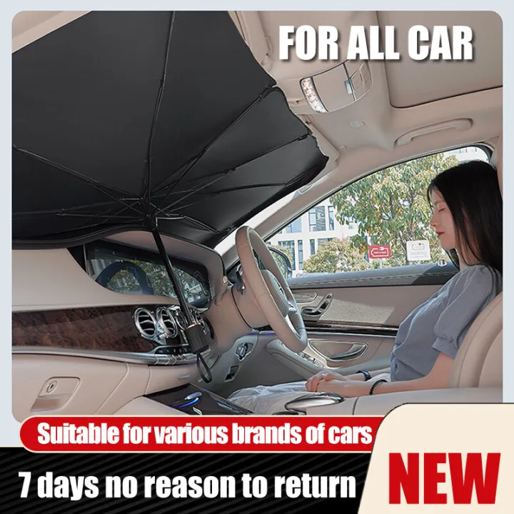 【Ann-Car】Foldable Car Front Windshield Sun Shade Umbrella Car UV Cover Car Sun shade Sunshade Heat Insulation Front Window Interior Protection
