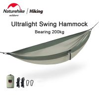 Naturehike 2021 Swing Hammock Ultralight Outdoor Portable Anti-rollover Travel Camping Graden Hammock 340T Fabric Bearing 200kg