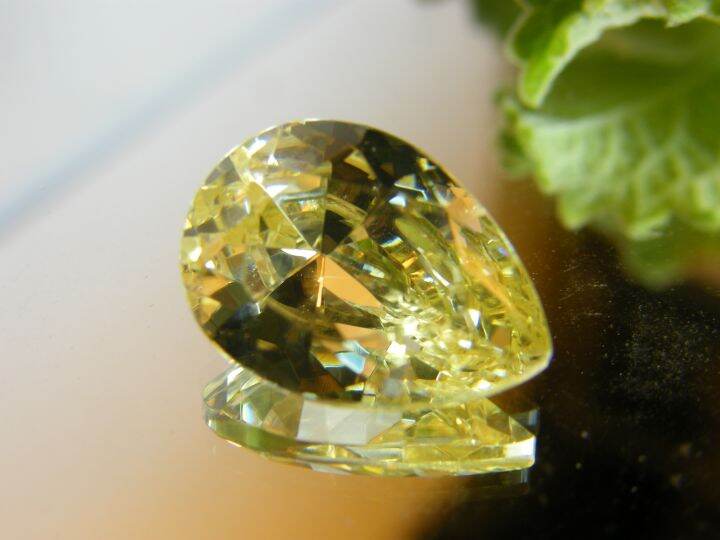 cz-คิวบิกเซอร์โคเนีย-เพชรรัสเซีย-cubic-zirconia-รูป-ทรงหยดน้ำ-สีนกขมิ้น-canary-american-diamond-stone-drop-shape-13x18-mm-light-yellow-1-pcs-เม็ด