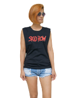 Skid Row เสื้อแขนกุด เสื้อกล้าม เสื้อวง คอกลม สกรีนลาย ผู้หญิง ย้อนยุค เสื้อยืดลําลอง พิมพ์ลายวง ร็อคเมทัล สไตล์วินเท สื้อยืด